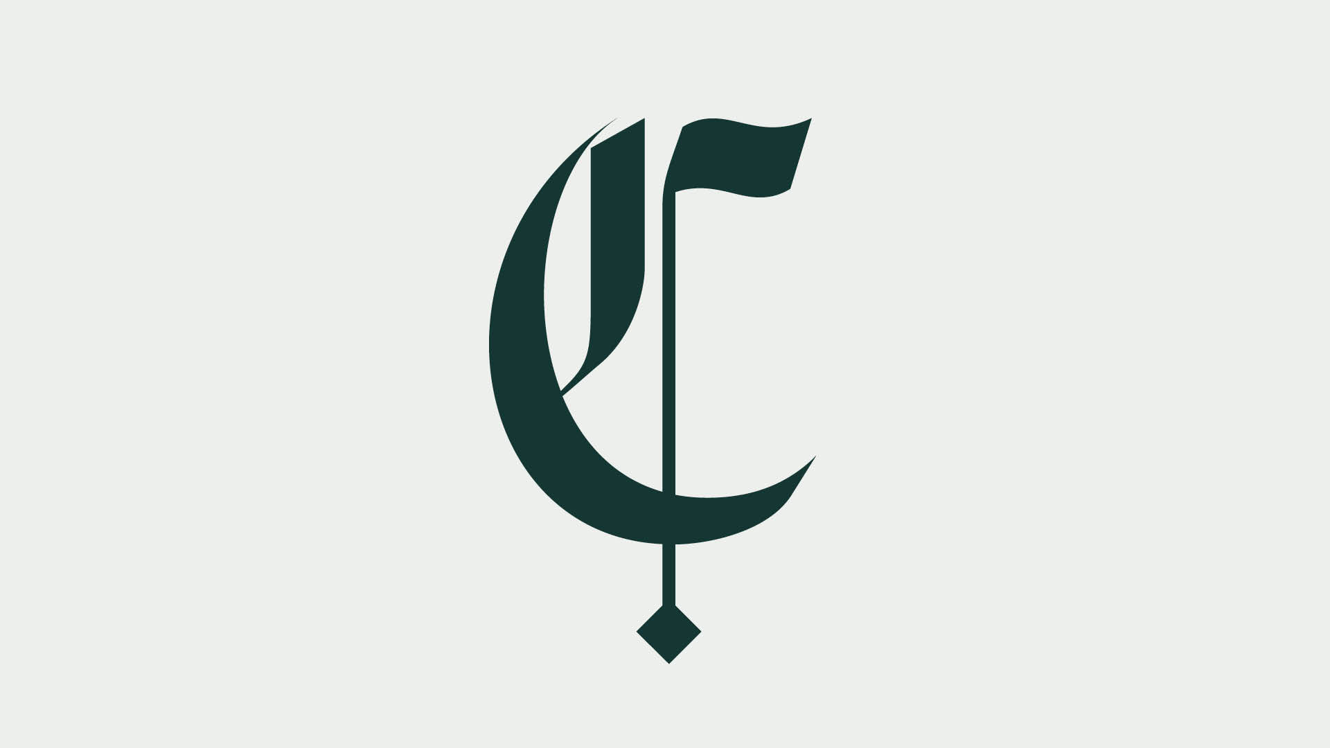 La Clairière Academia monogram in deep green.